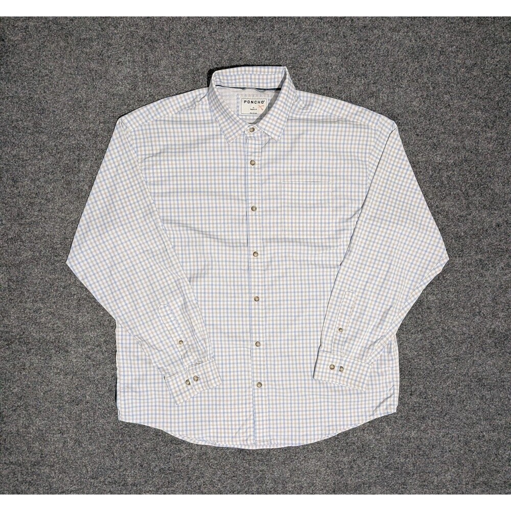 Poncho Shirt Mens XL Regular Fit Long Sleeve